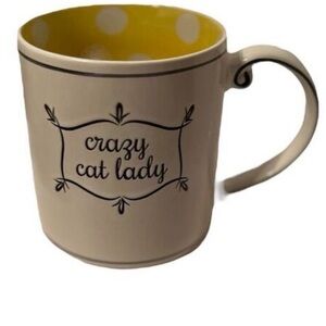 Spectrum Designz Crazy Cat Lady Ceramic Mug Polka Dot Novelty Gift